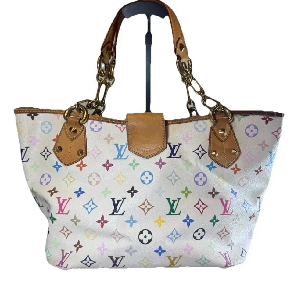 Louis Vuitton Murakami 33 Color Coated Canvas Multicolor LV Anne Shoulder Bag MM